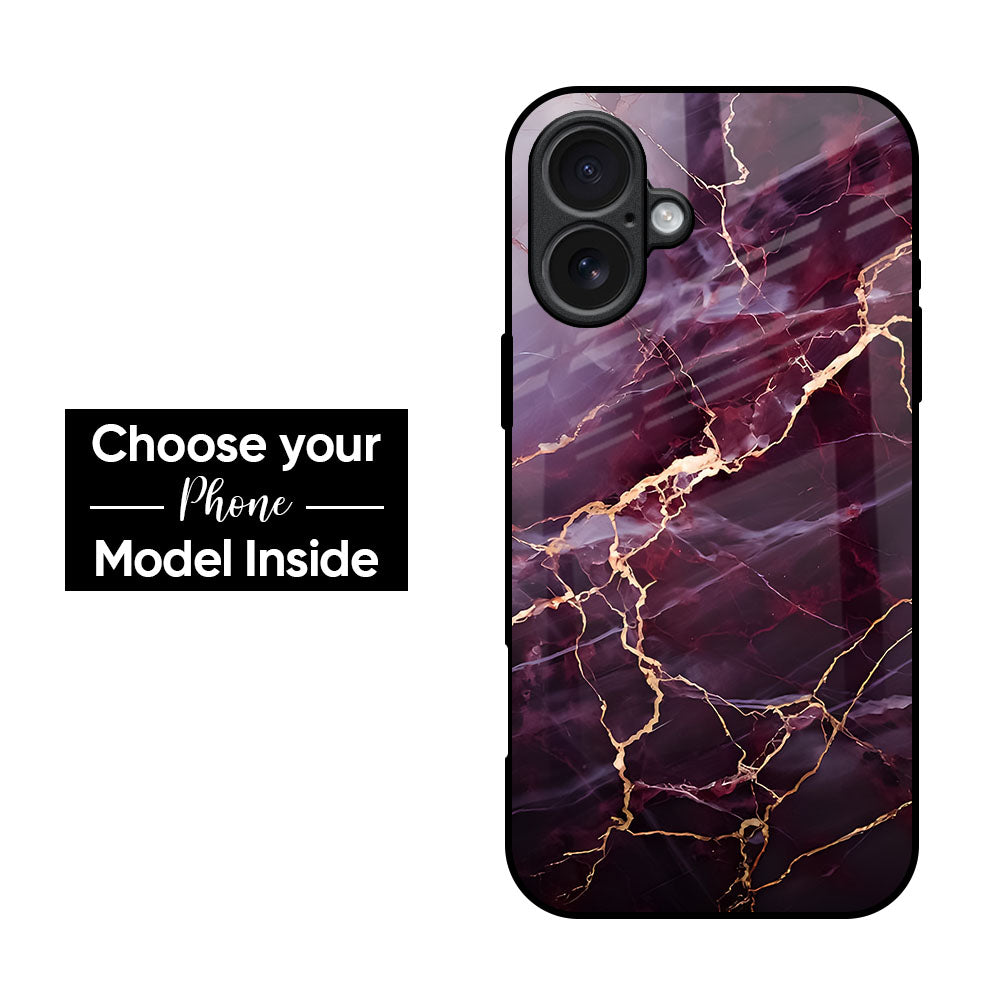 Thunder Marble Glass Case