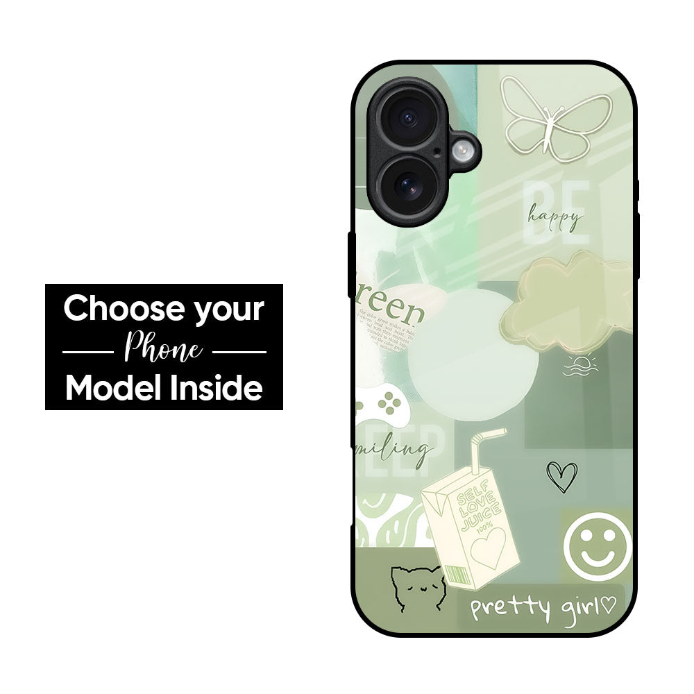 Green Harmony Glass Case