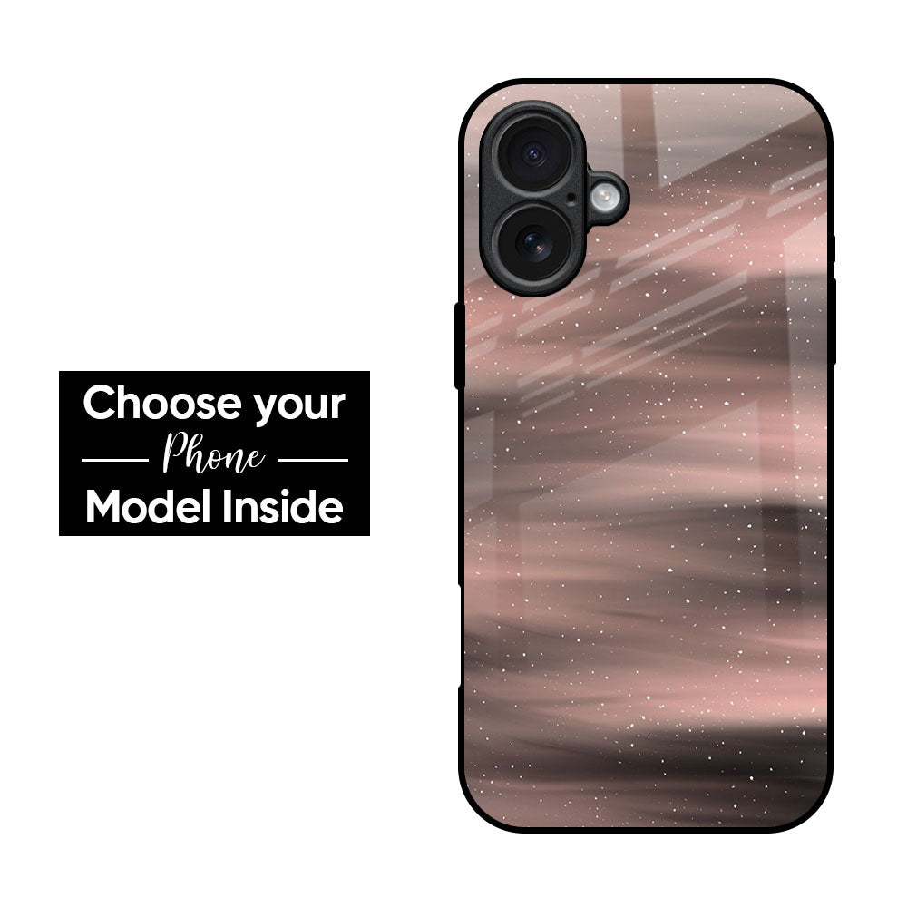 Rose Gold Shimmer Glass Case