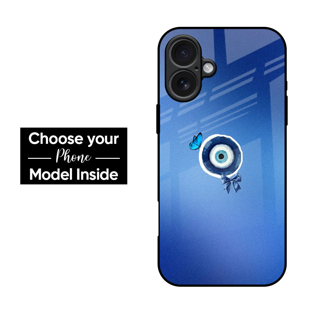 Butterfly Evil Eye Glass Case