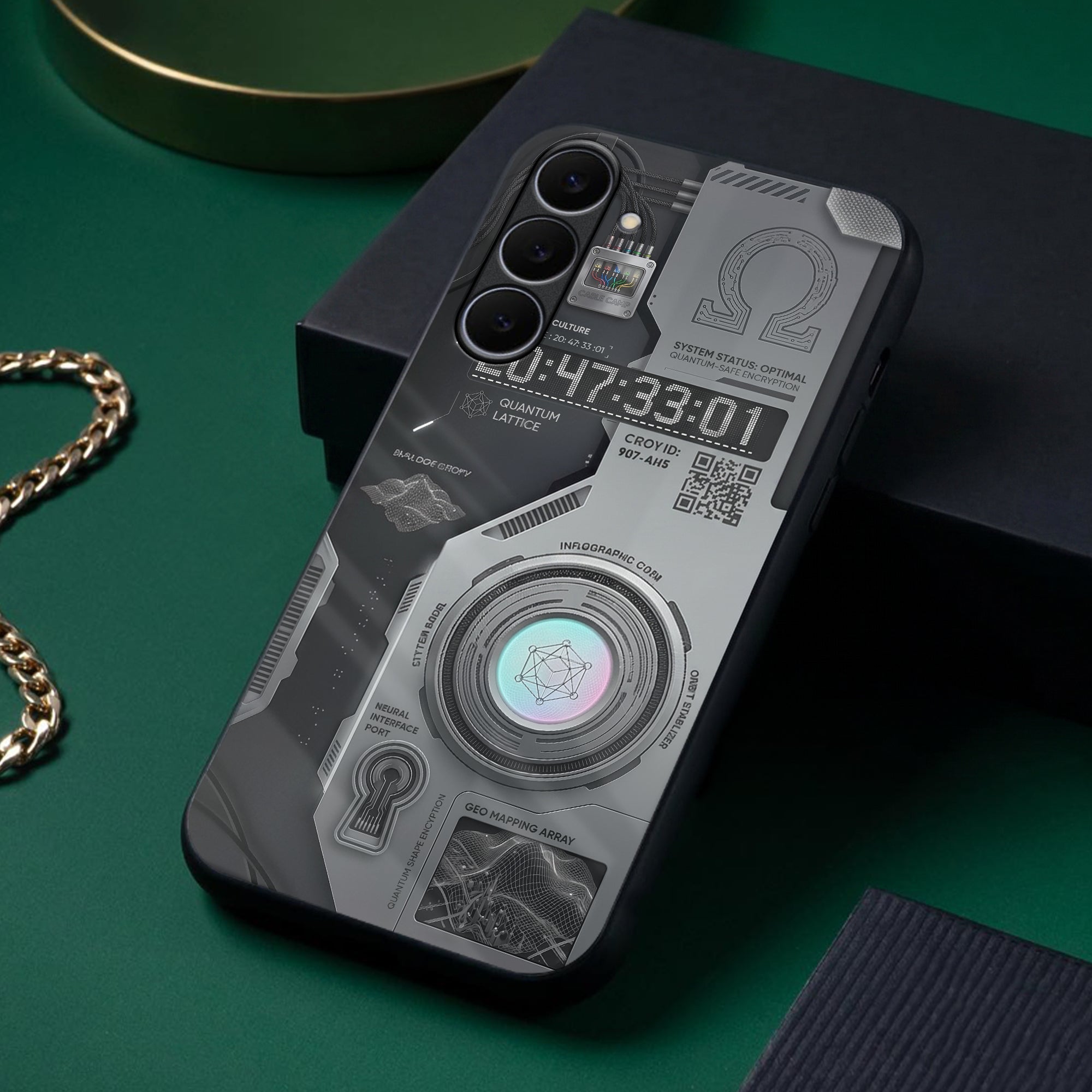 Stealth Slate Glass Case - Glass Back Cover for Phone (View 1)