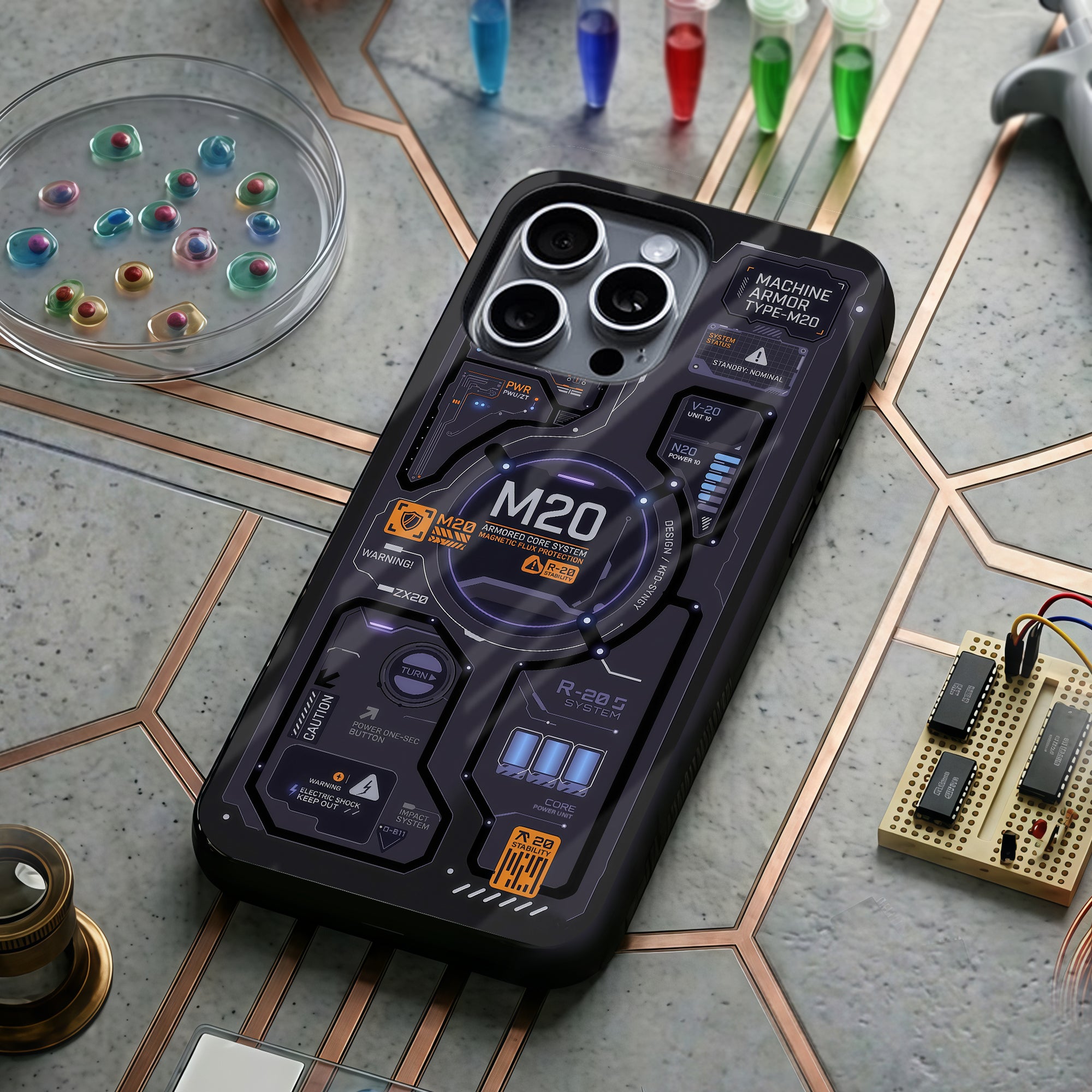 Matrix Panel Glass Case - Glass Back Cover for Phone (View 1)