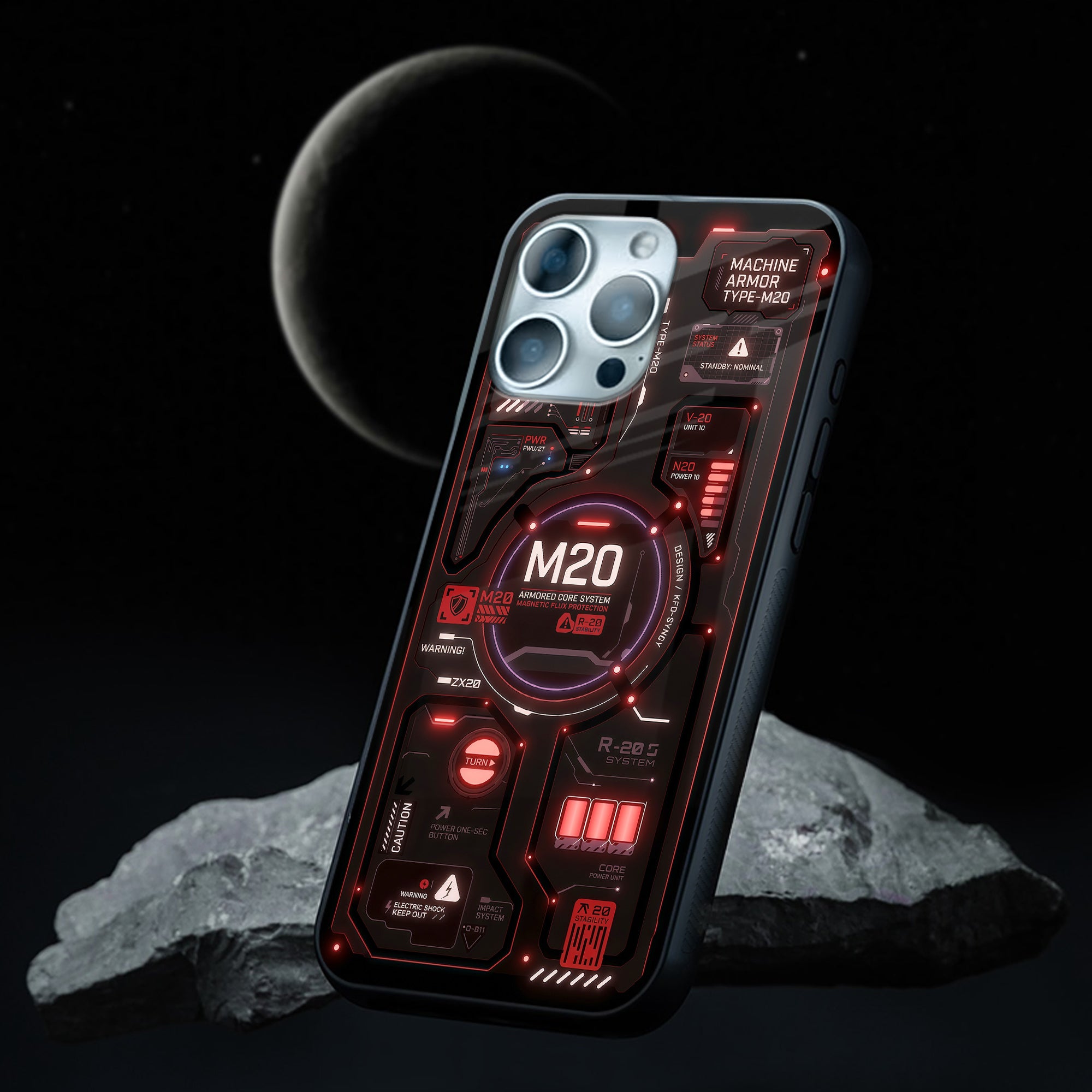Fusion Engine Glass Case - Glass Back Cover for Phone (View 1)