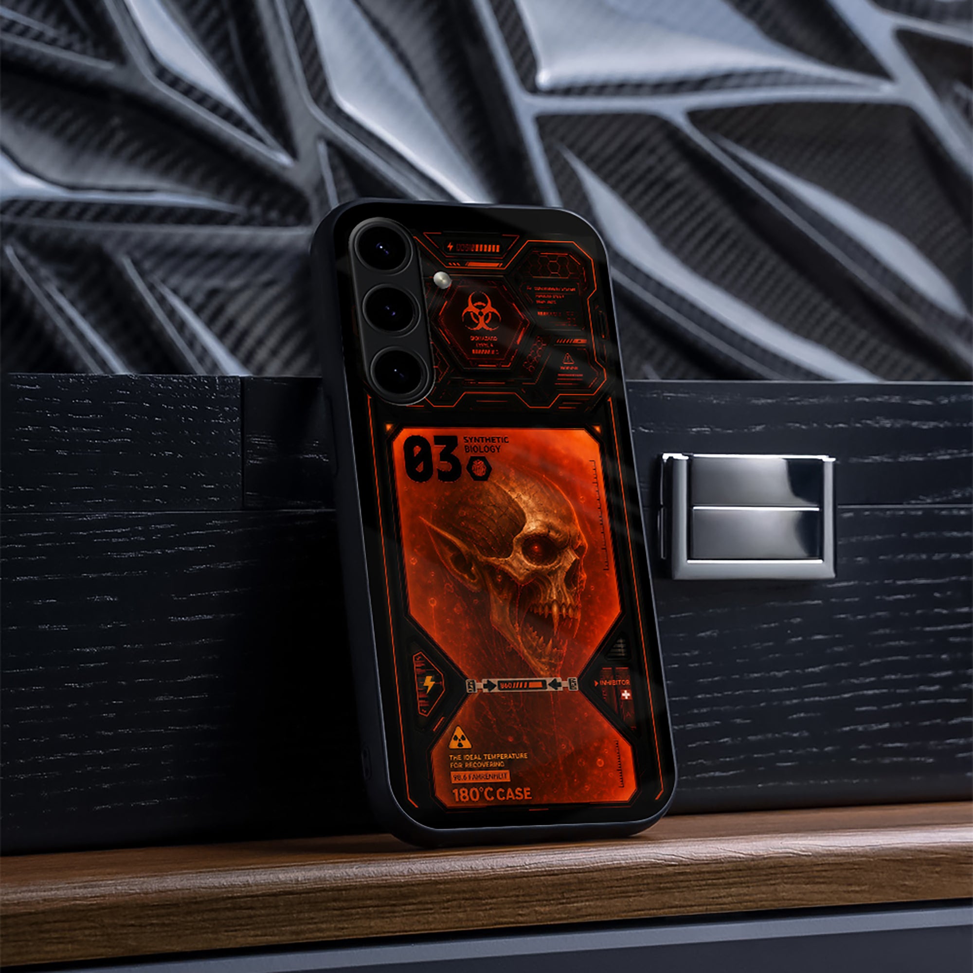 Skull Reaver Glass Case - Glass Back Cover for Phone (View 1)
