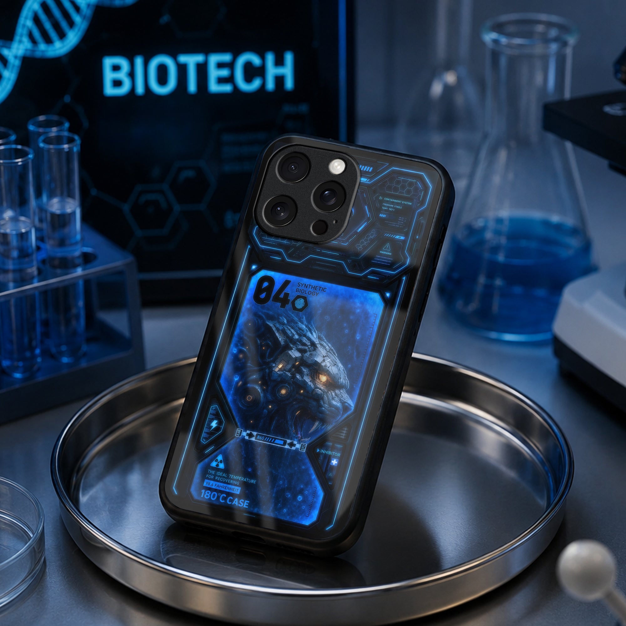 Blizzard Wolf Glass Case - Glass Back Cover for Phone (View 1)