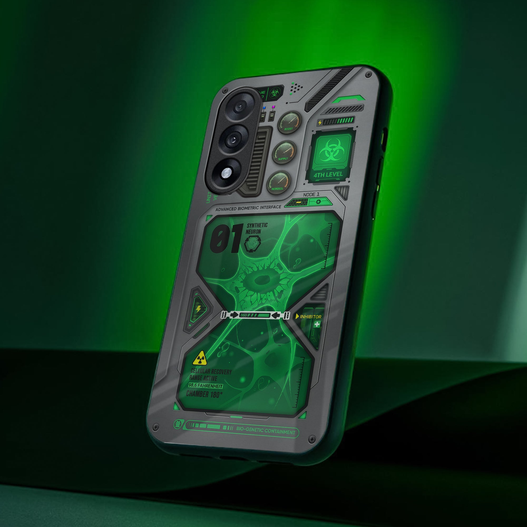 Toxic Strand Glass Case - Glass Back Cover for Phone (View 1)