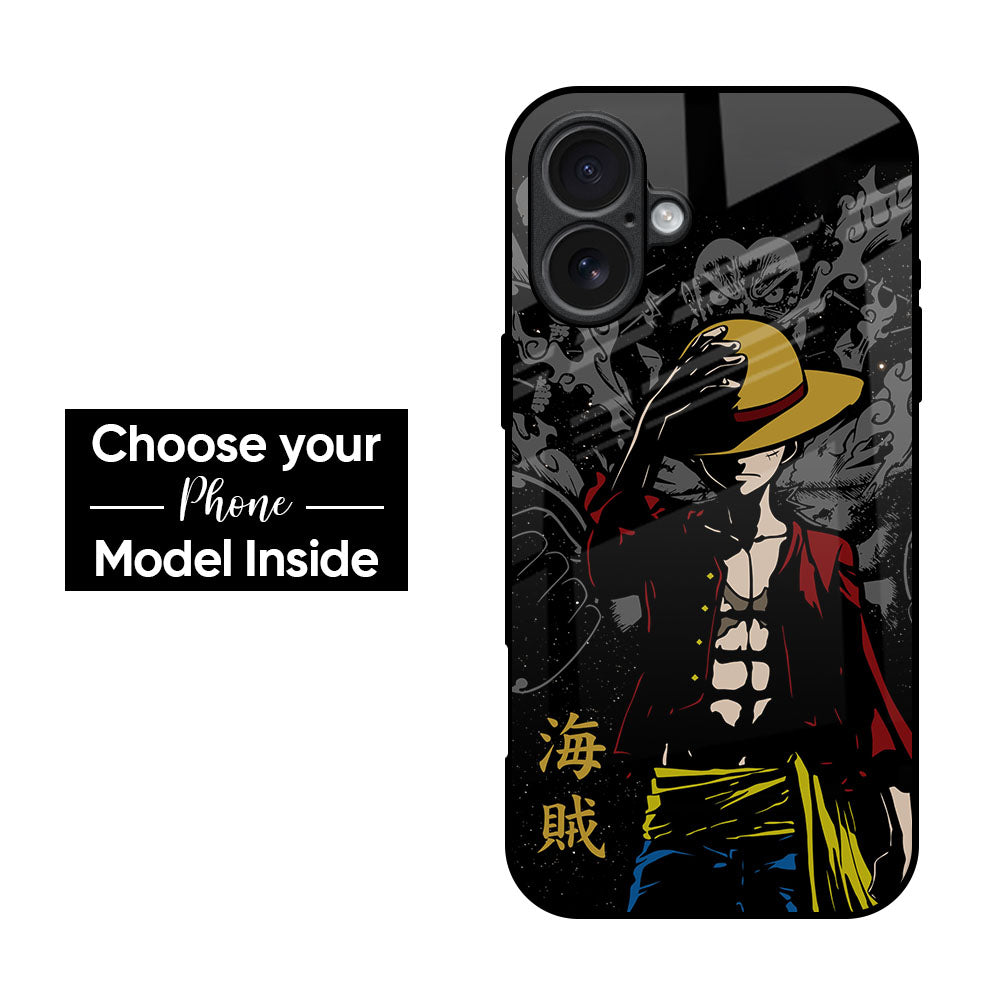 Dark Luffy Glass Case