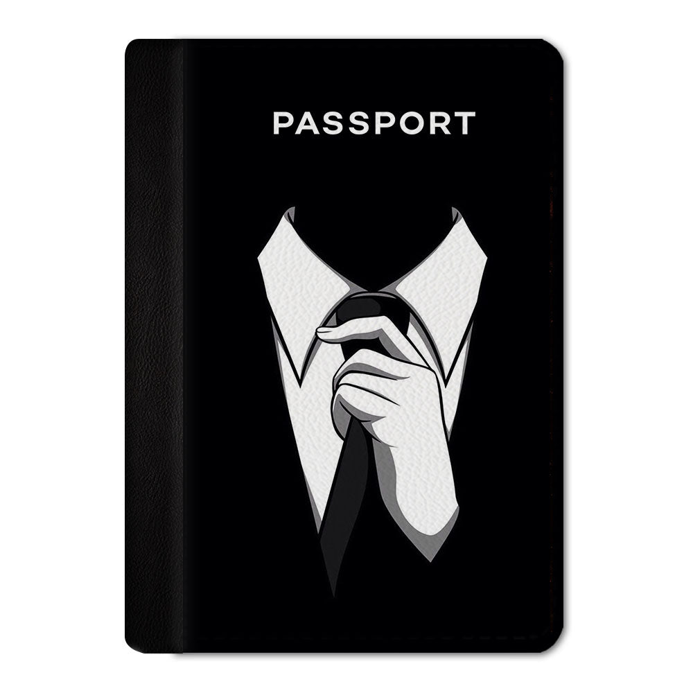 Suit Tie Passport Cover