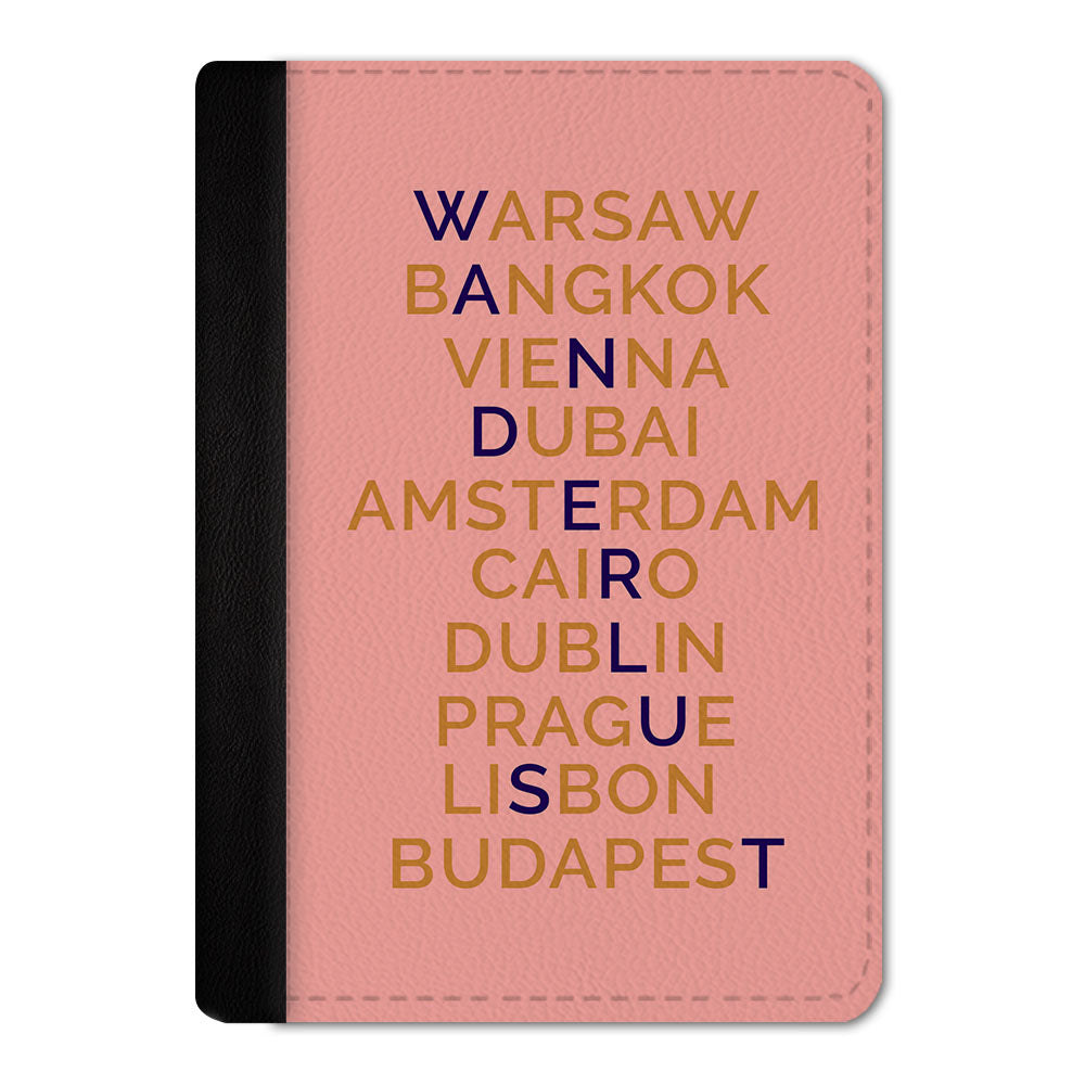 Wanderlust Cities Passport Cover