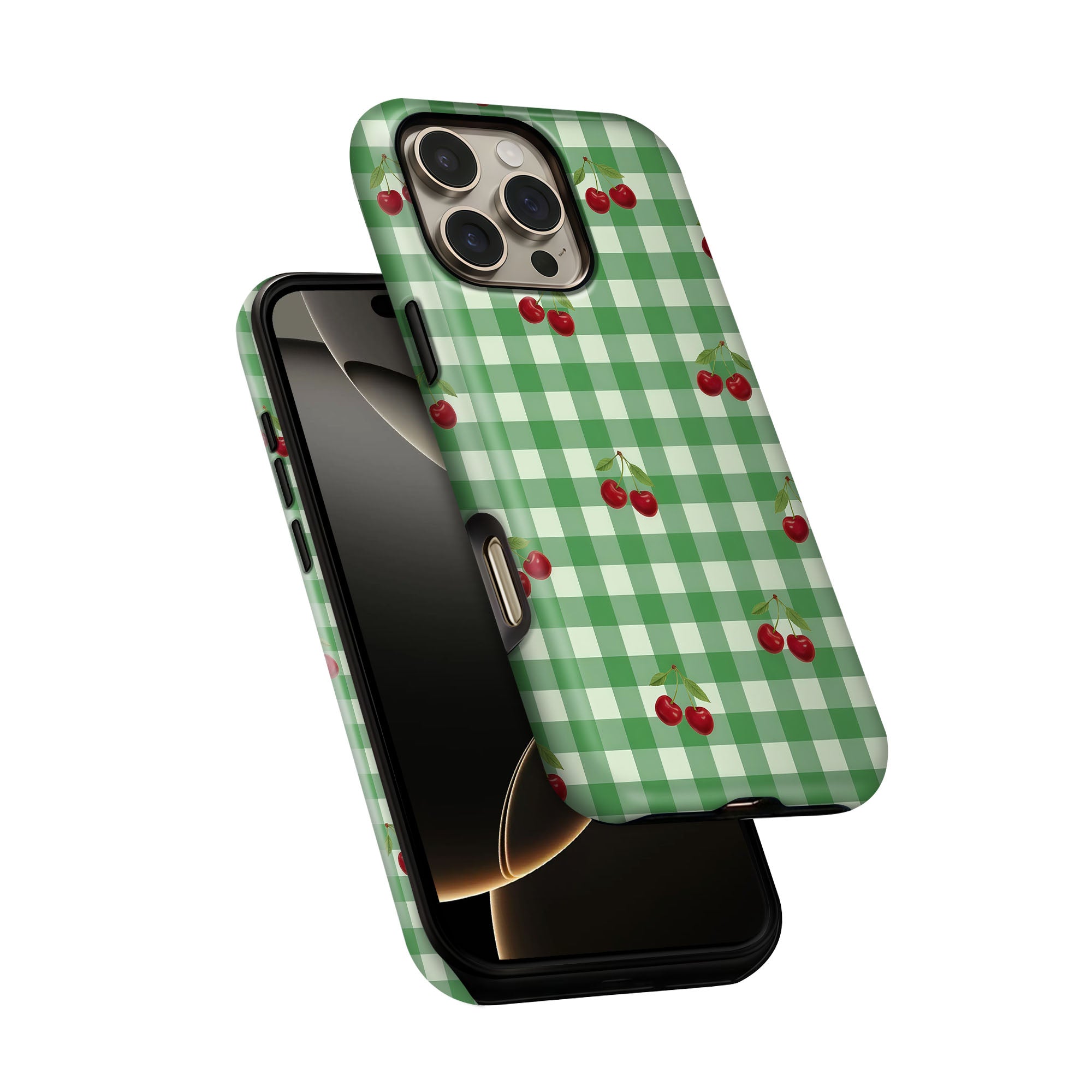 Cherry Gingham Tough Case