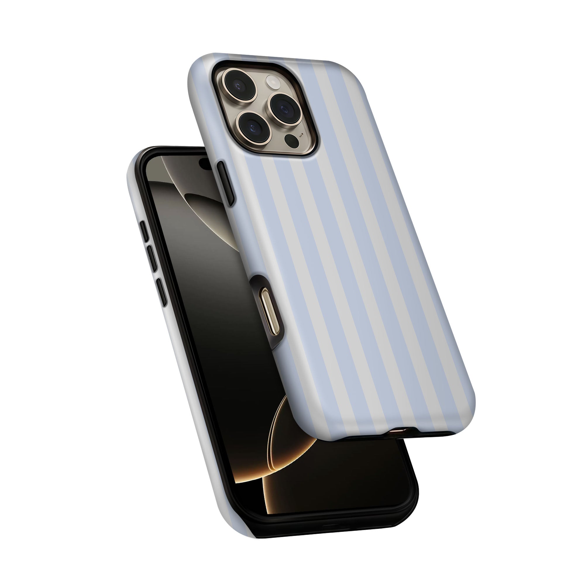 Sky Blue Stripes Tough Case