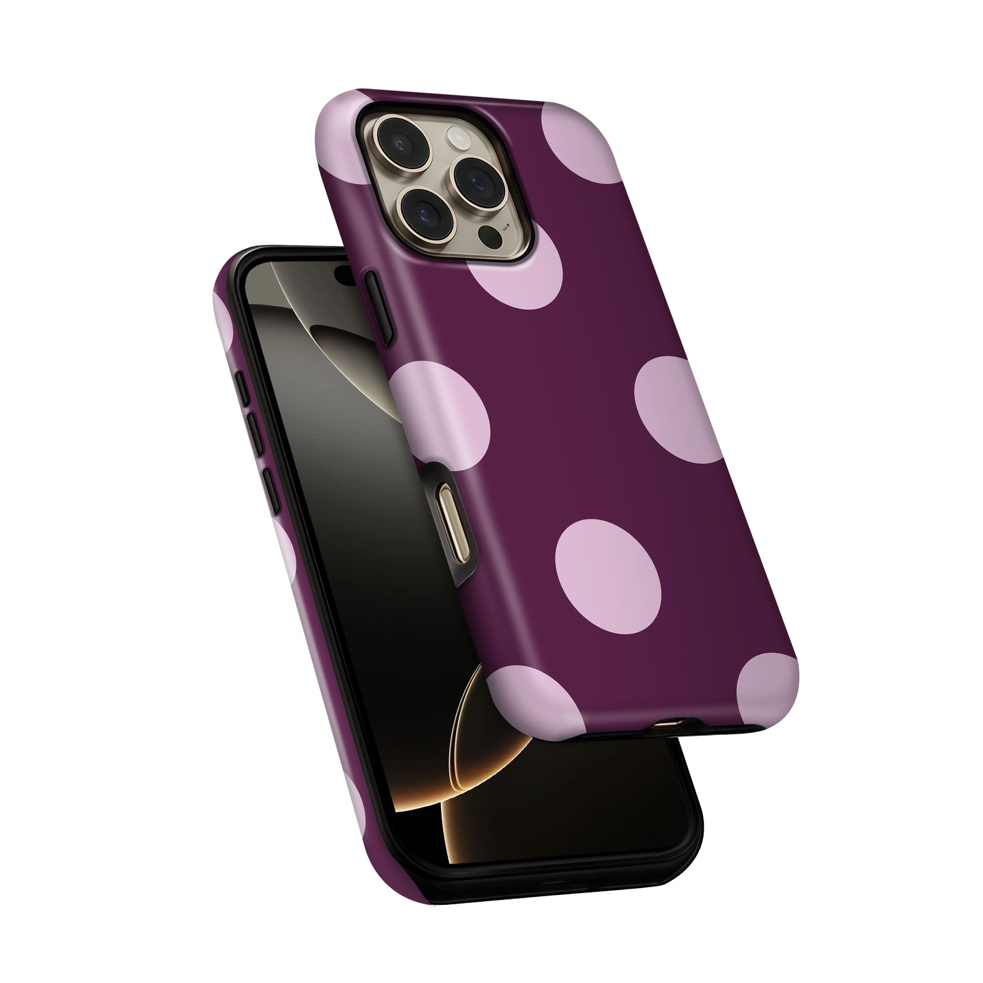 Purple Big Dots Tough Case