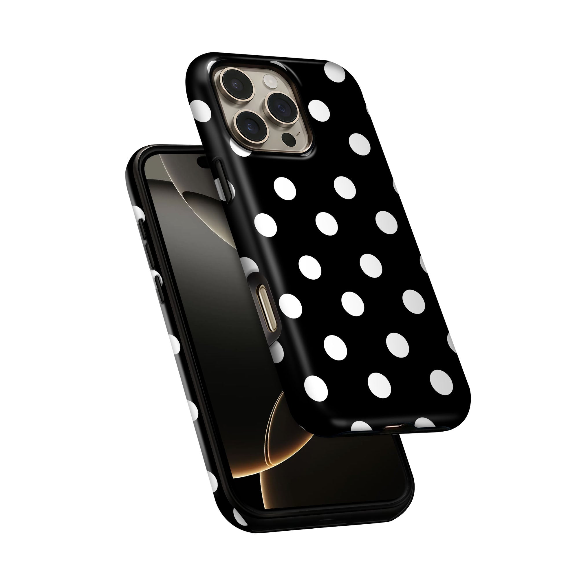 Black White Dots Tough Case
