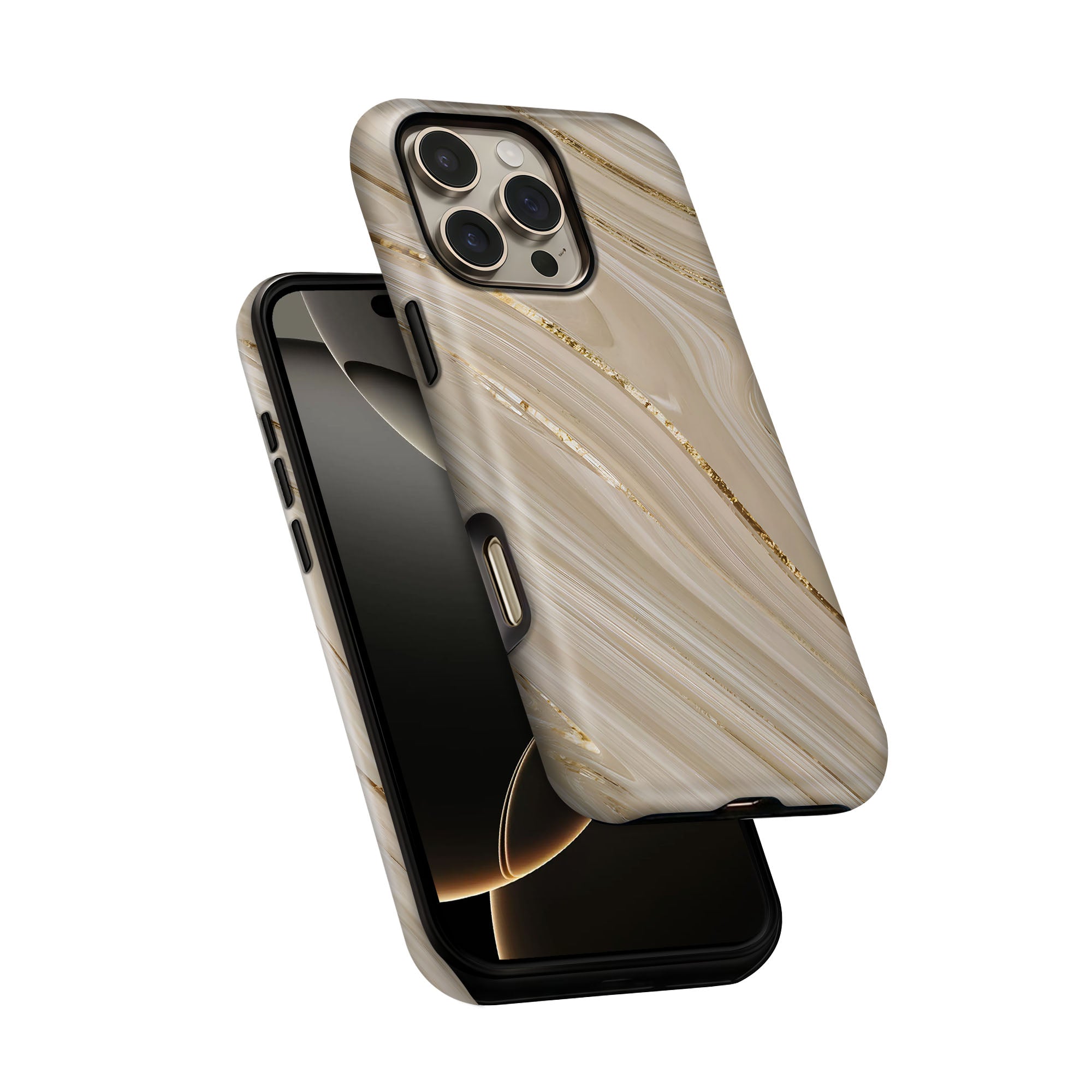 Beige Veins Tough Case