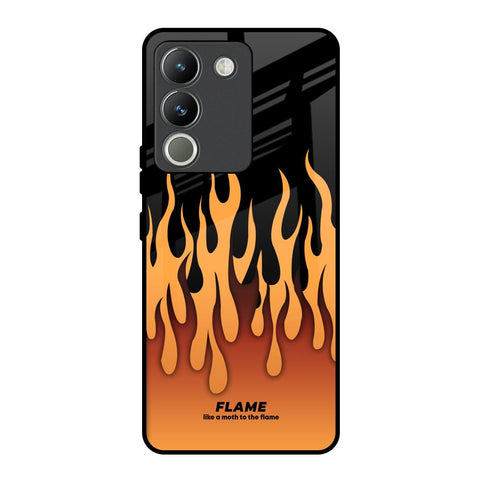 Fire Flame Vivo Y200 5G Glass Back Cover Online