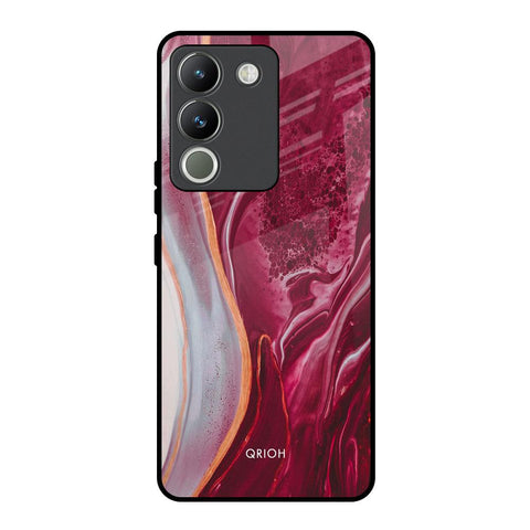Crimson Ruby Vivo Y200 5G Glass Back Cover Online