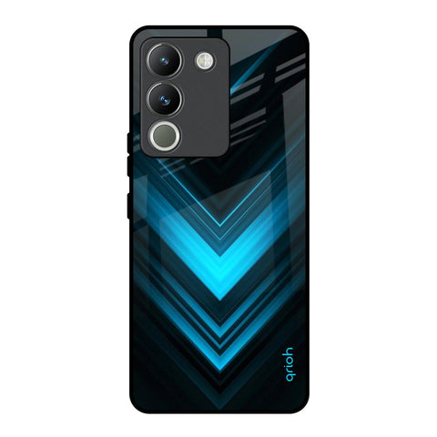 Vertical Blue Arrow Vivo Y200 5G Glass Back Cover Online