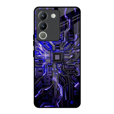 Techno Color Pattern Vivo Y200 5G Glass Back Cover Online