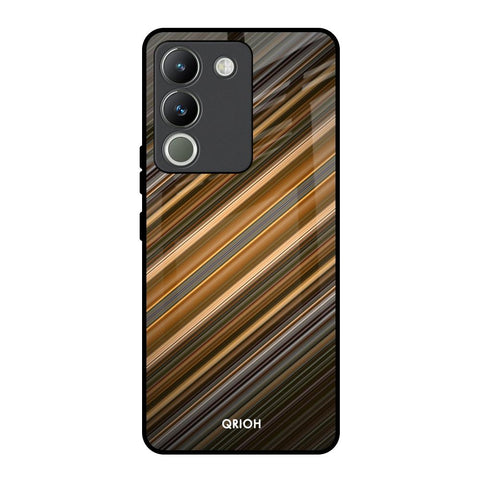 Diagonal Slash Pattern Vivo Y200 5G Glass Back Cover Online