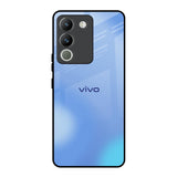 Vibrant Blue Texture Vivo Y200 5G Glass Back Cover Online