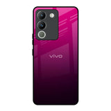 Purple Ombre Pattern Vivo Y200 5G Glass Back Cover Online