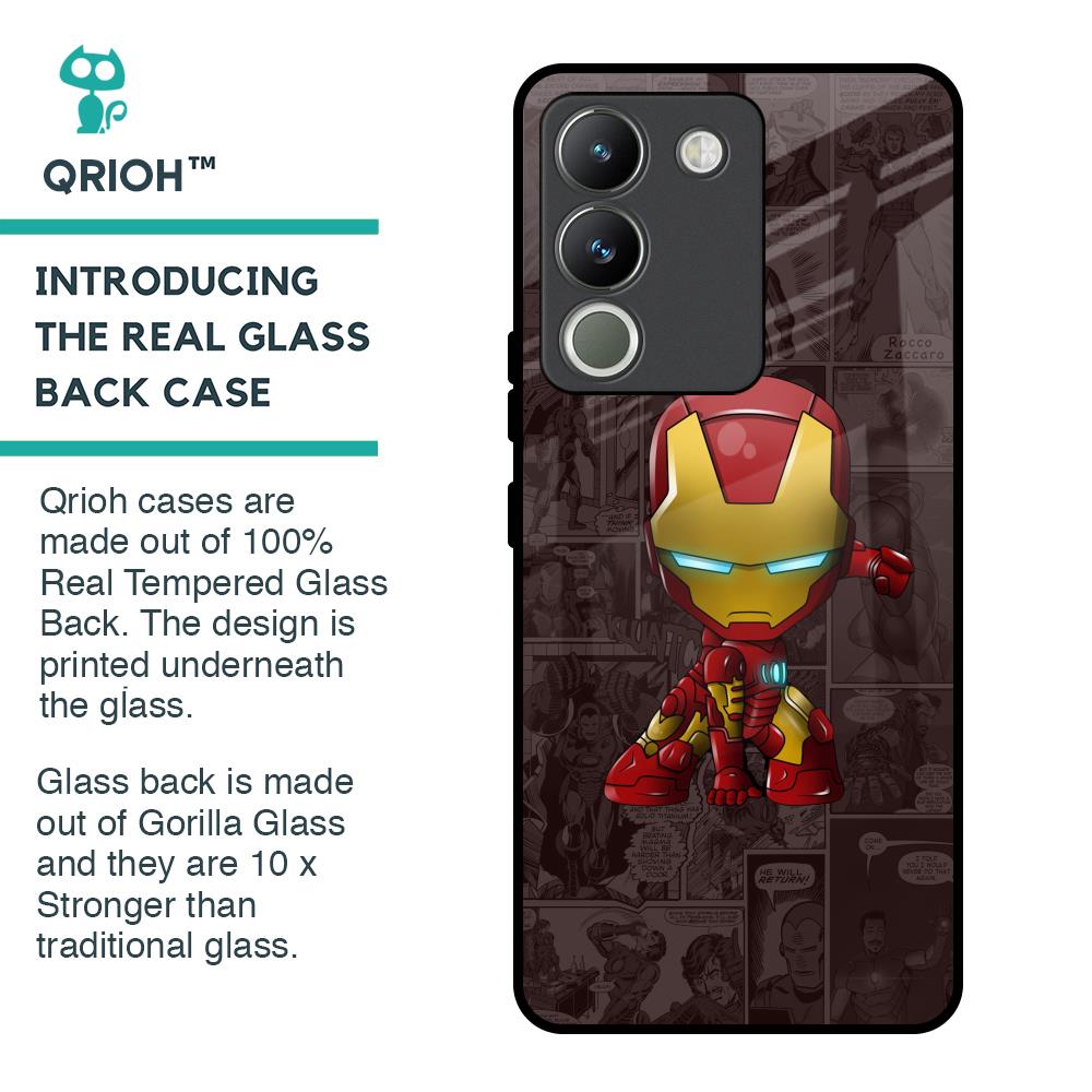 Angry Baby Super Hero Glass Case for Vivo Y200 5G