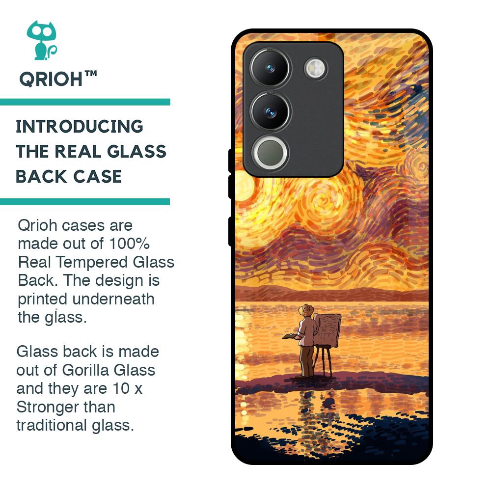 Sunset Vincent Glass Case for Vivo Y200 5G