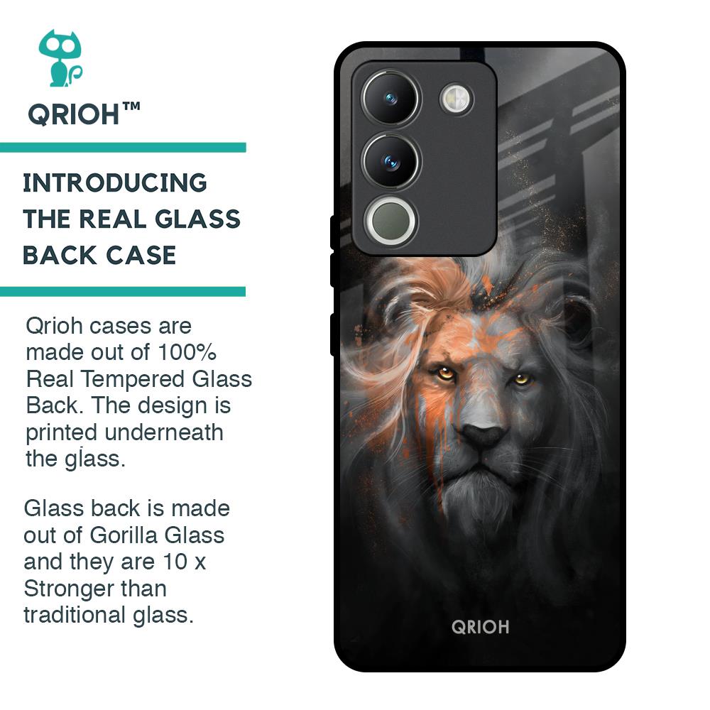 Devil Lion Glass Case for Vivo Y200 5G
