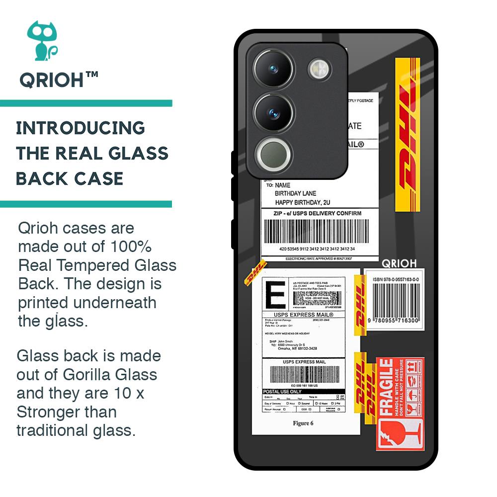 Cool Barcode Label Glass Case For Vivo Y200 5G
