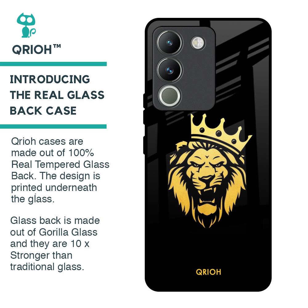 Lion The King Glass Case for Vivo Y200 5G