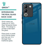 Cobalt Blue Glass Case for Vivo Y200 5G