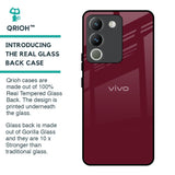 Classic Burgundy Glass Case for Vivo Y200 5G