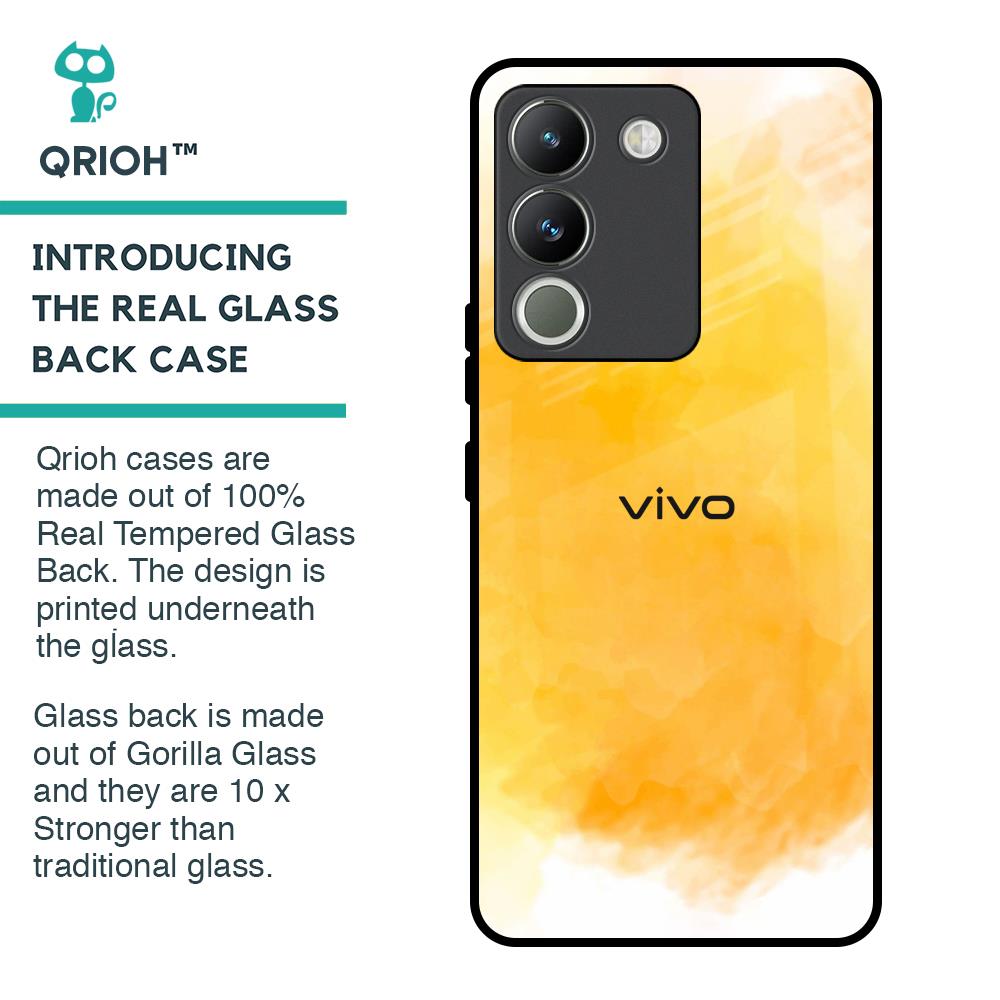 Rustic Orange Glass Case for Vivo Y200 5G