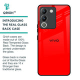 Blood Red Glass Case for Vivo Y200 5G