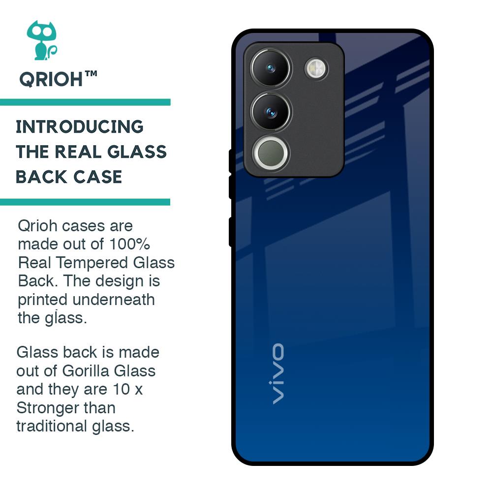 Very Blue Glass Case for Vivo Y200 5G