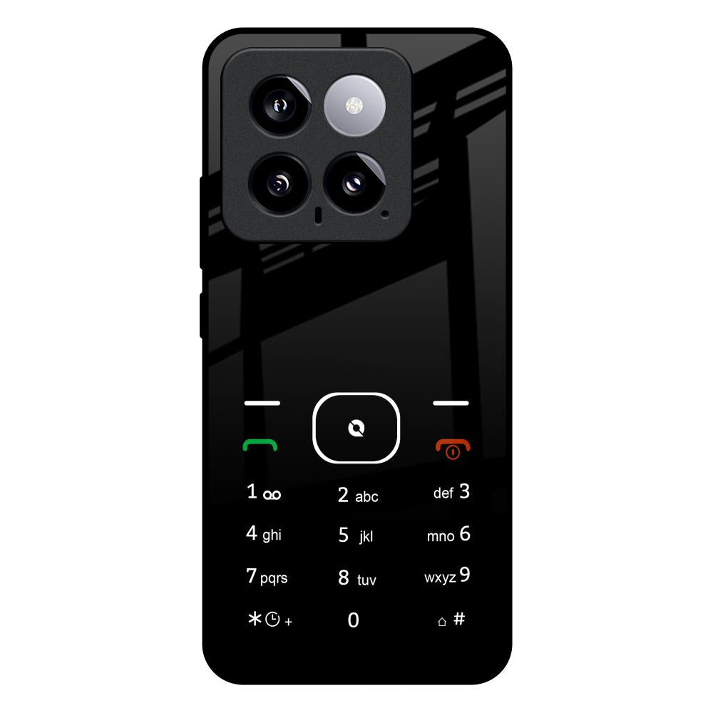 Classic Keypad Pattern Mi 14 Glass Back Cover Online