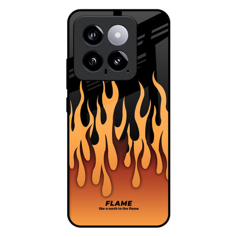 Fire Flame Mi 14 Glass Back Cover Online