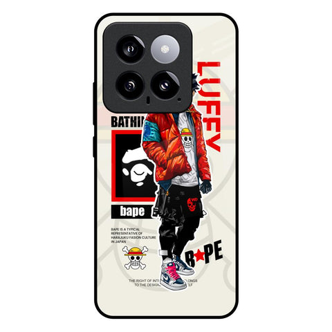 Bape Luffy Mi 14 Glass Back Cover Online