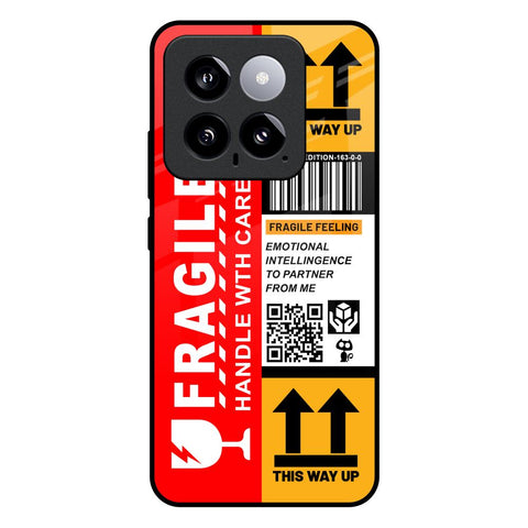 Handle With Care Mi 14 Glass Back Cover Online