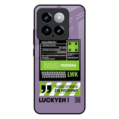 Run & Freedom Mi 14 Glass Back Cover Online