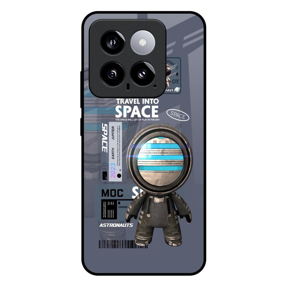 Space Travel Mi 14 Glass Back Cover Online