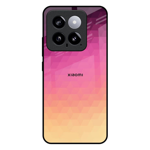 Geometric Pink Diamond Mi 14 Glass Back Cover Online