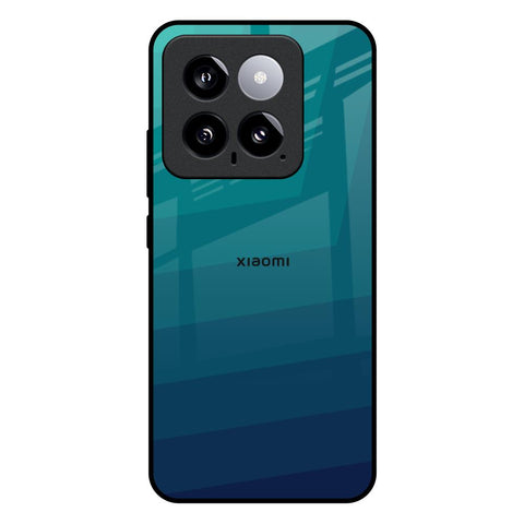 Green Triangle Pattern Mi 14 Glass Back Cover Online