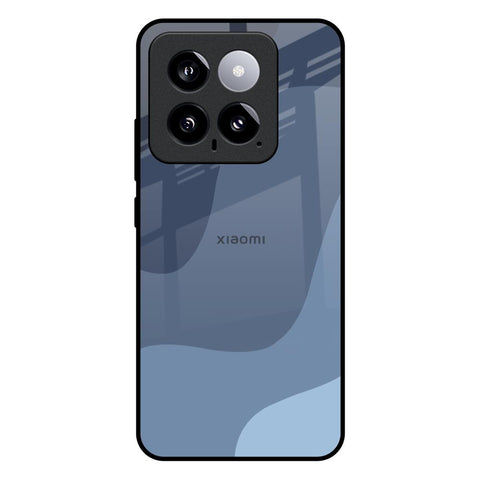 Navy Blue Ombre Mi 14 Glass Back Cover Online