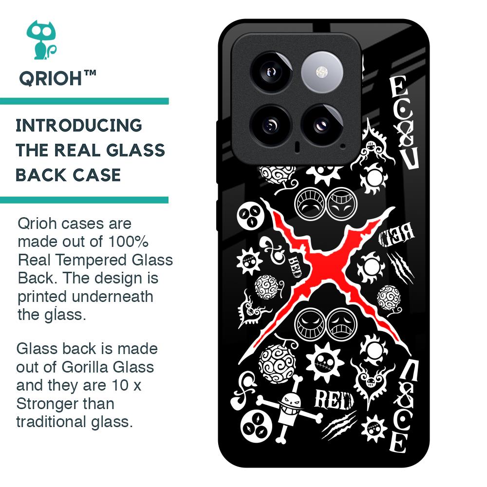 Red Zone Glass Case for Mi 14