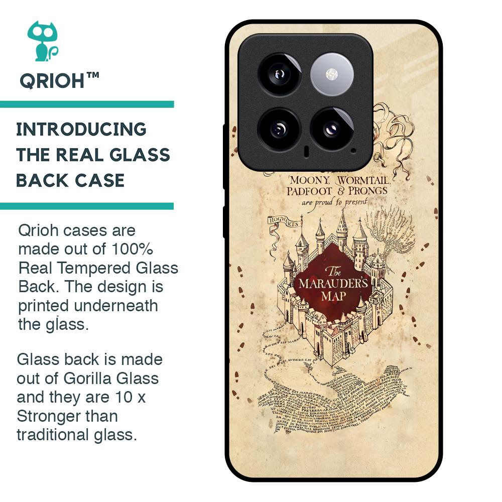 Magical Map Glass Case for Mi 14