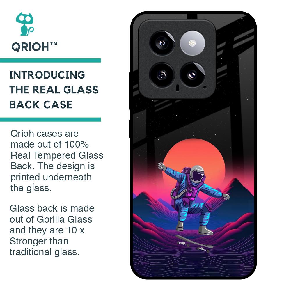 Retro Astronaut Glass Case for Mi 14
