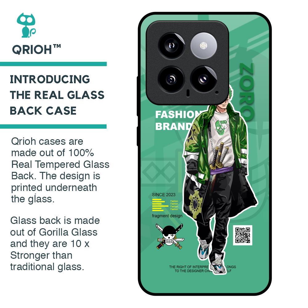 Zoro Bape Glass Case for Mi 14