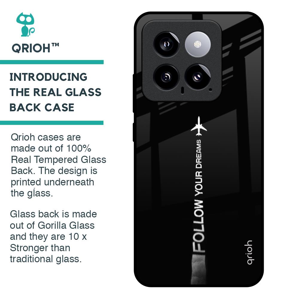 Follow Your Dreams Glass Case for Mi 14