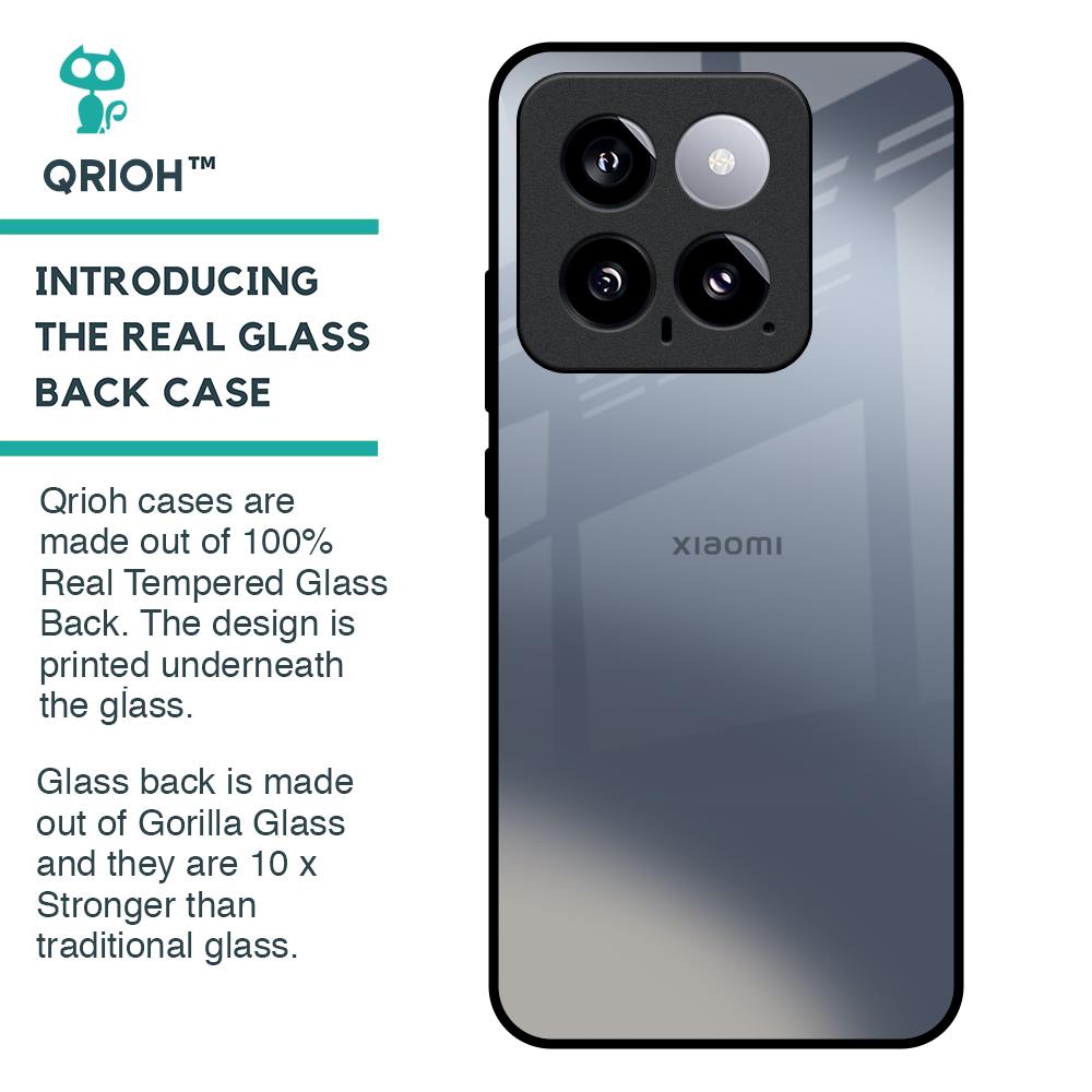 Space Grey Gradient Glass Case for Mi 14